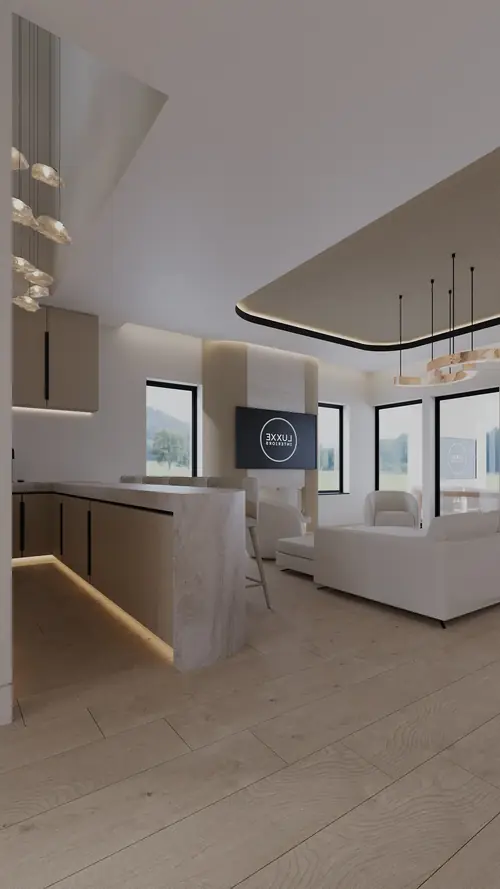 East Hills — a further view of the completed interior